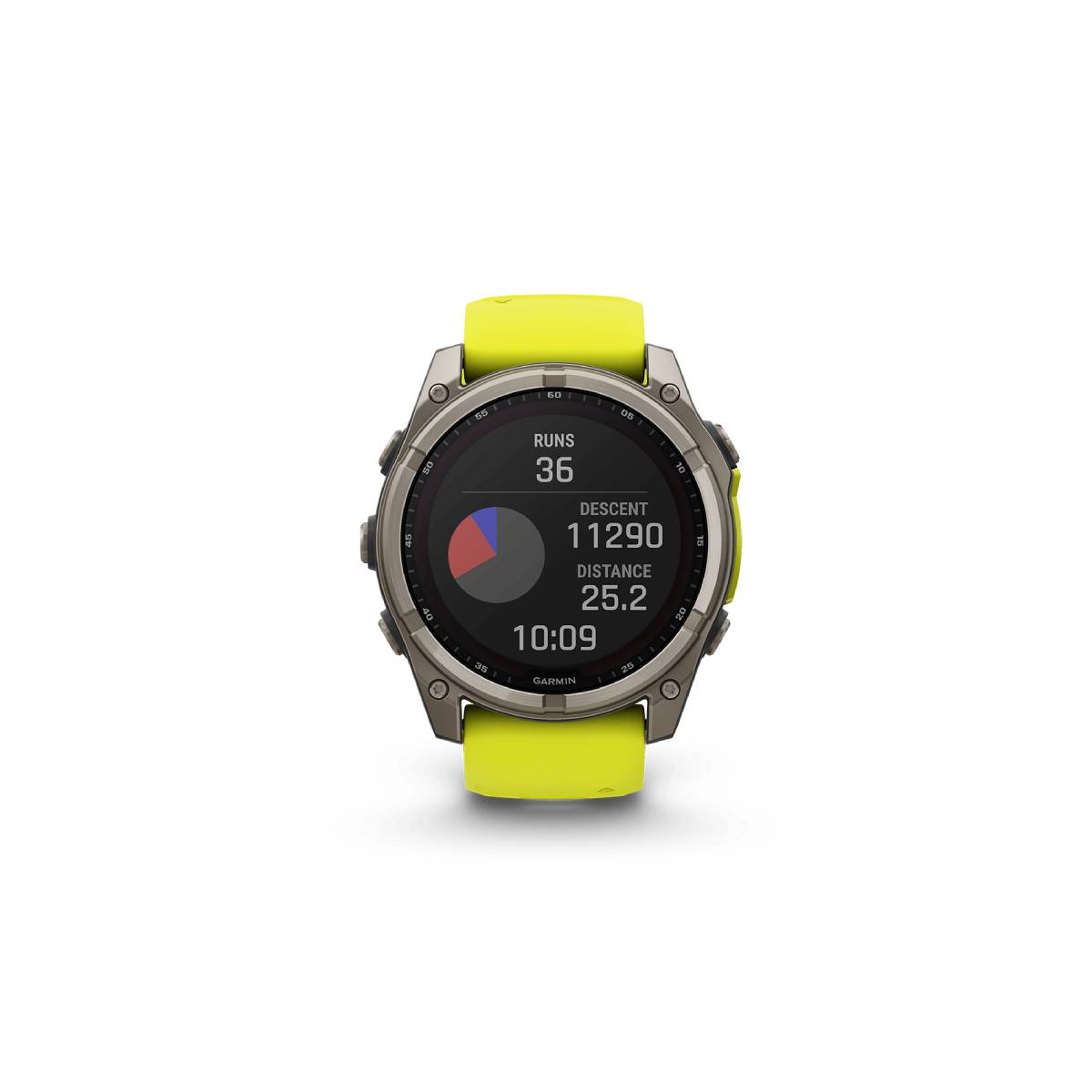 Smartwatch Garmin Fenix 8 Solar Zafiro con correa amarilla/grafito de 51 mm - Imagen 4